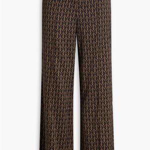 Veronica Beard Black and Gold Patterned Pants